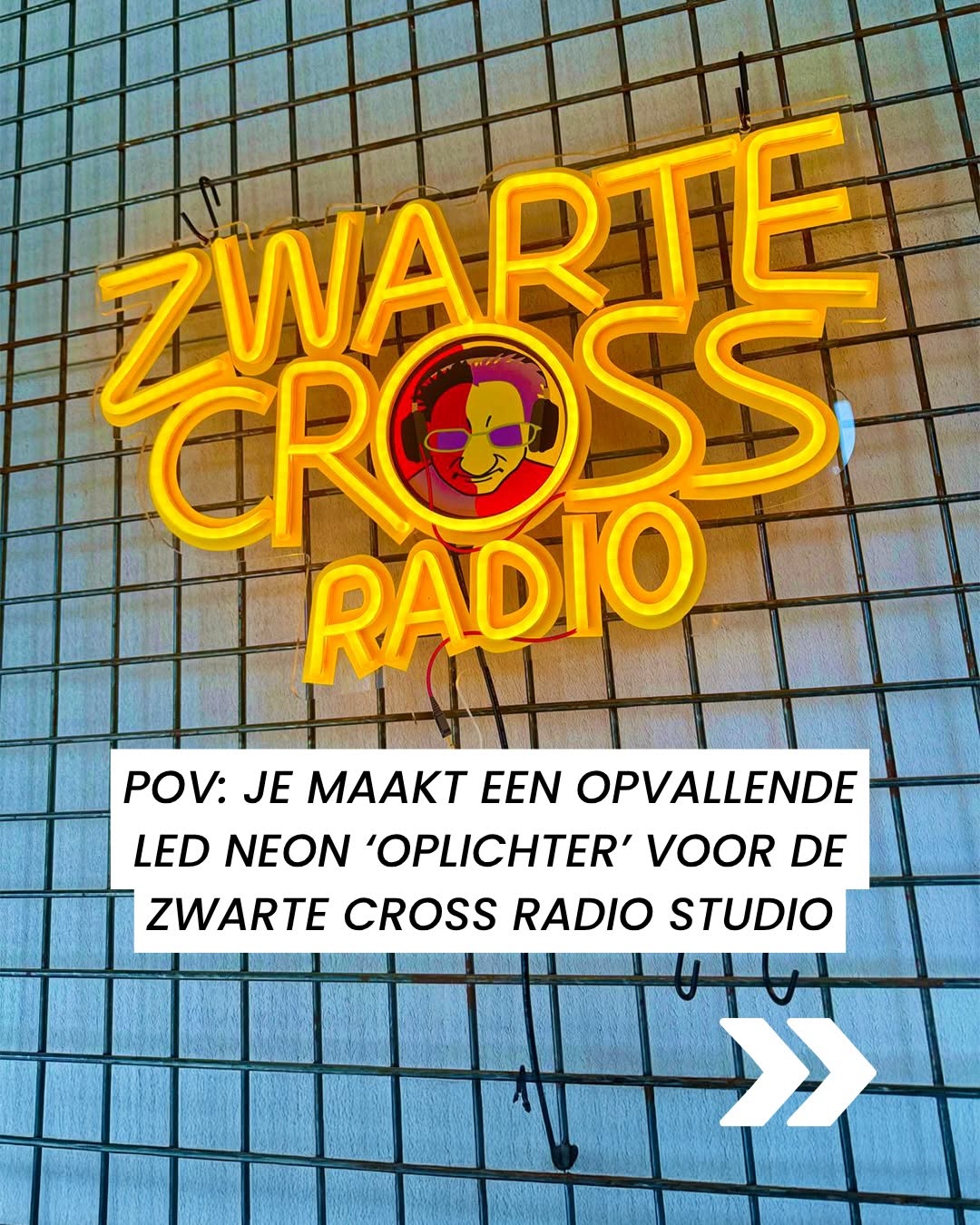 Handgemaakte neon oplichter