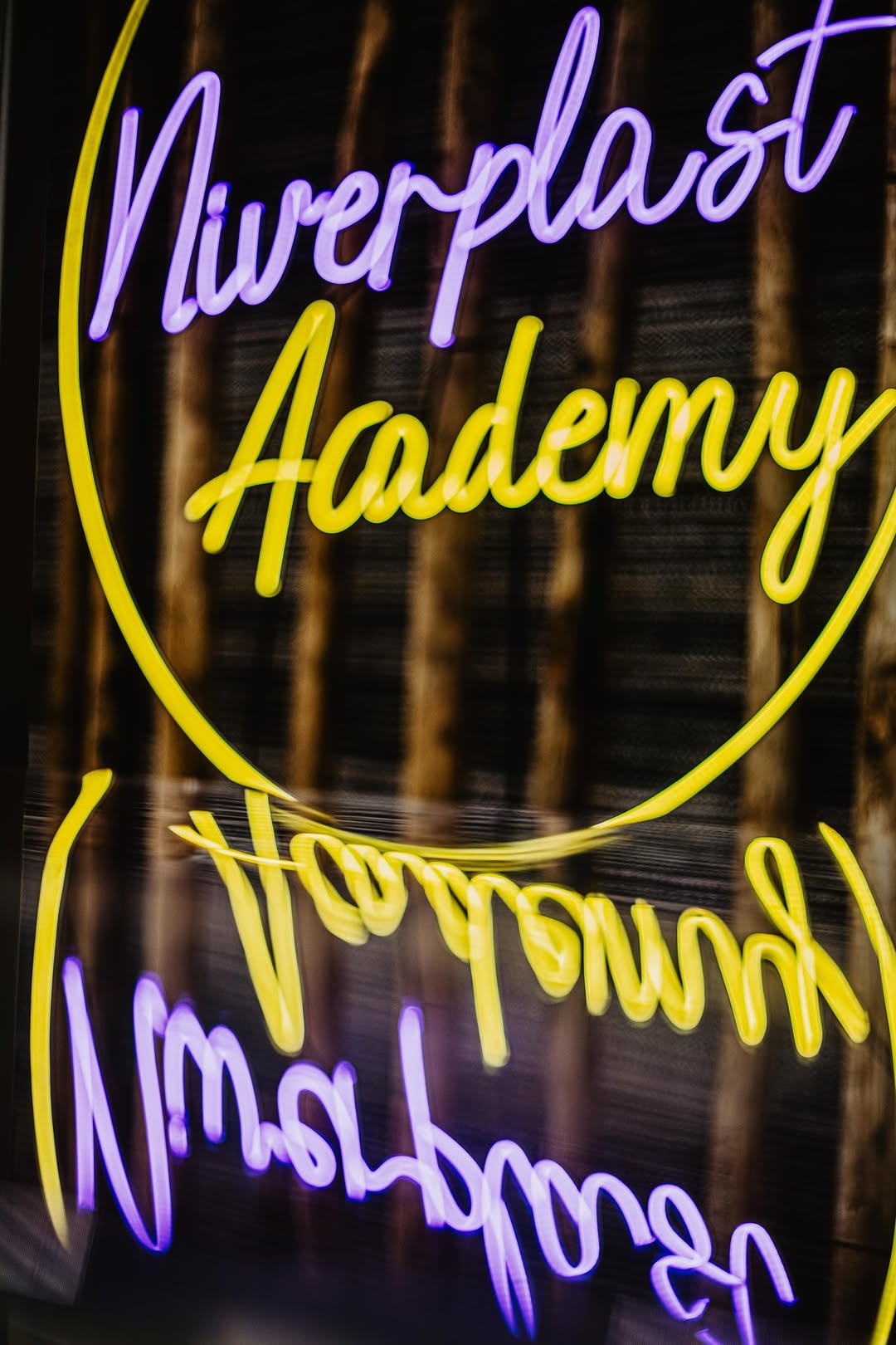 Handgemaakte neon oplichter