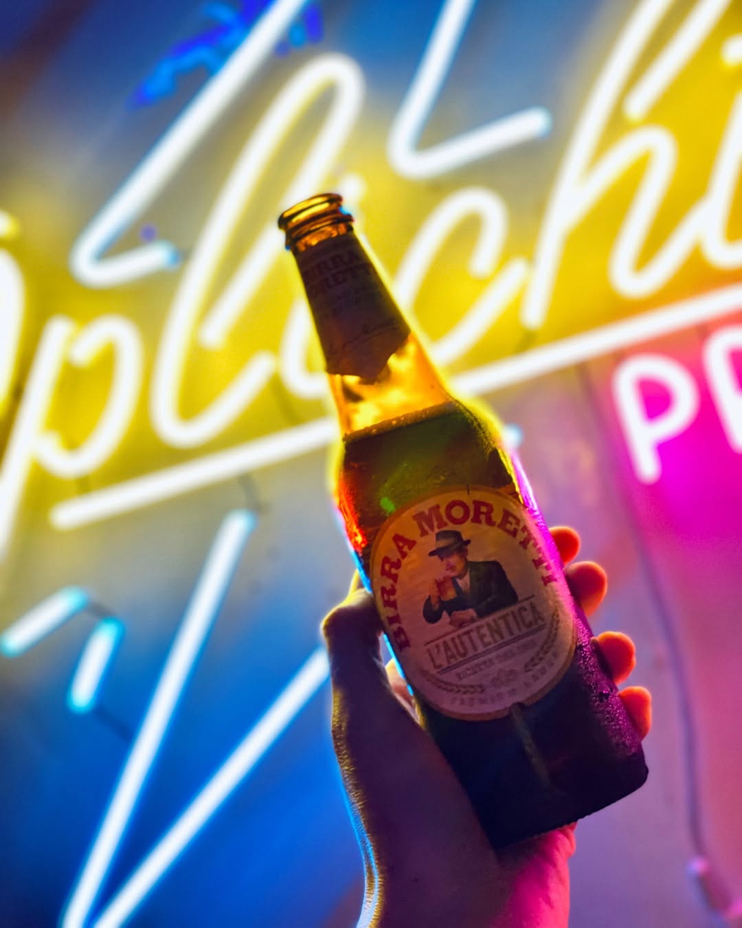 Handgemaakte neon oplichter